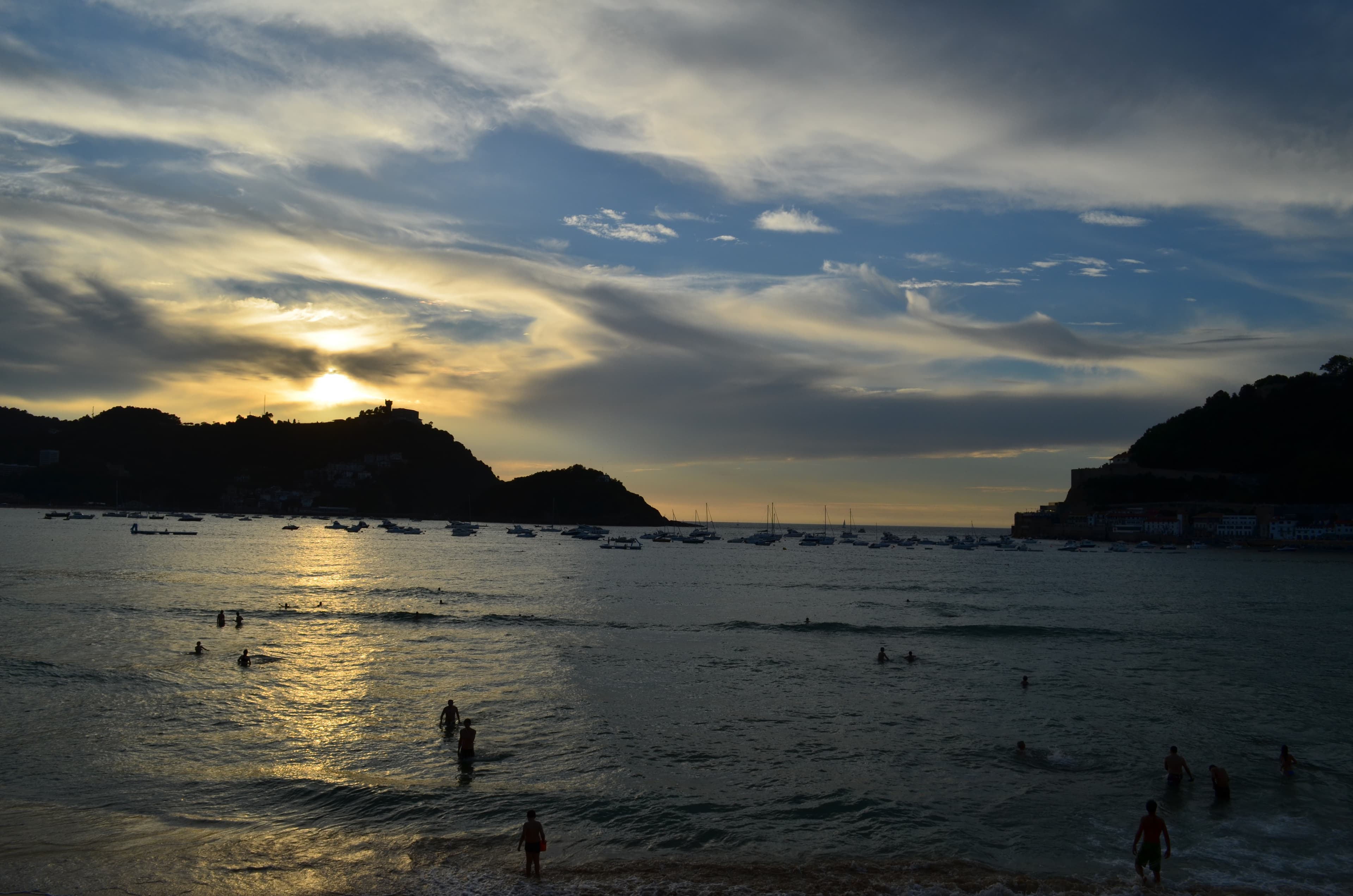 Vista de San Sebastián, Playa de la Concha