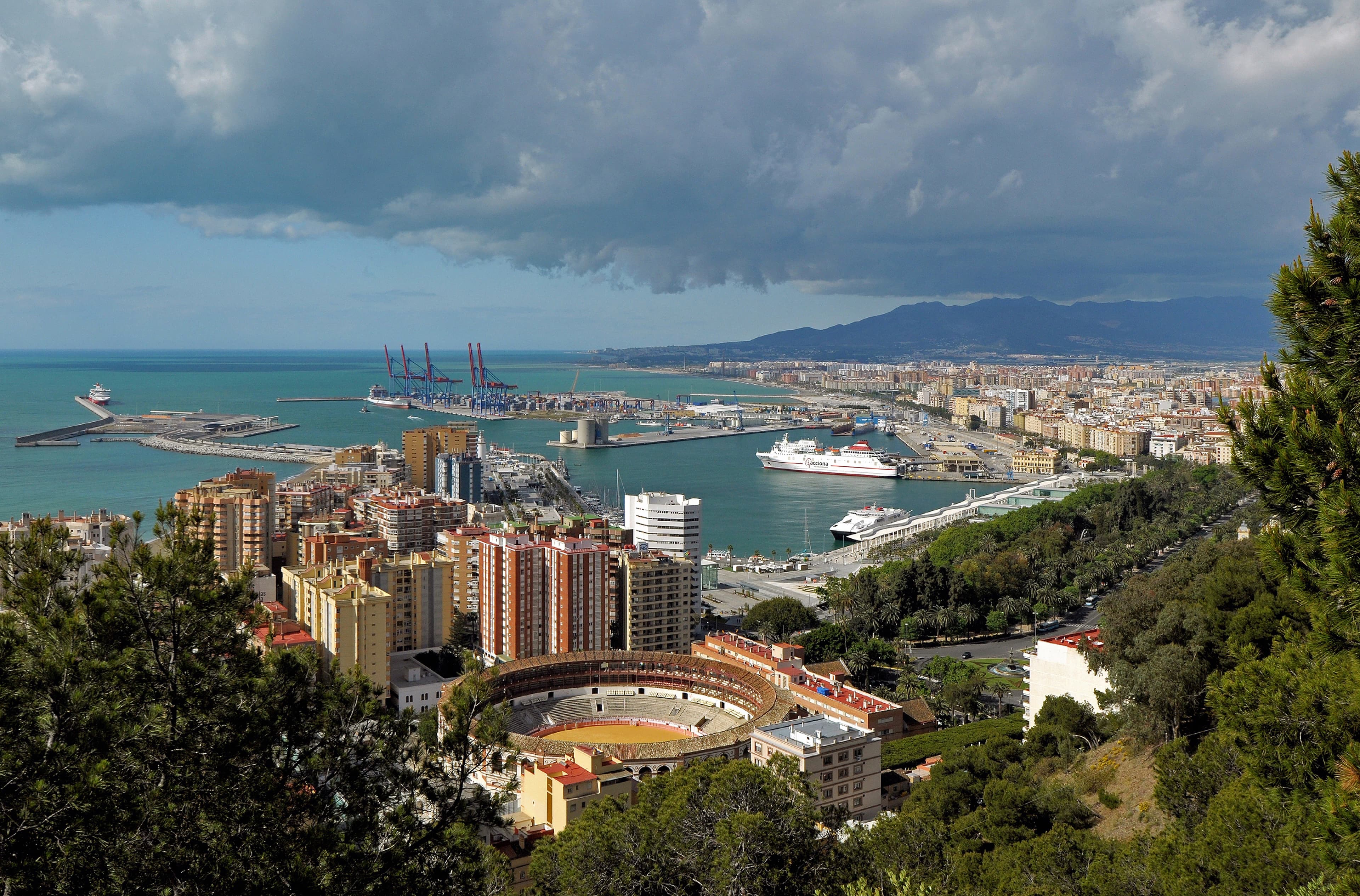 Vista de Málaga, Alcazaba de Málaga